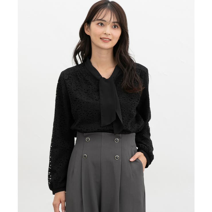 ブラック | トップス カットソー 長袖 | Honeys