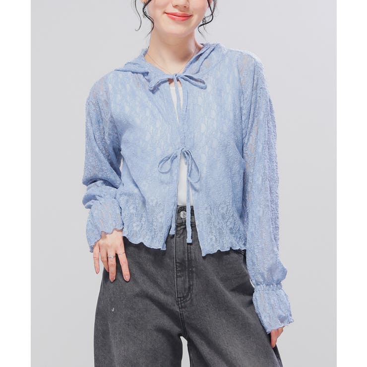 サックス | トップス パーカー カーディガン | Honeys