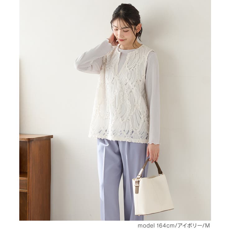 トップス ベスト ジレ | Honeys | 詳細画像3 