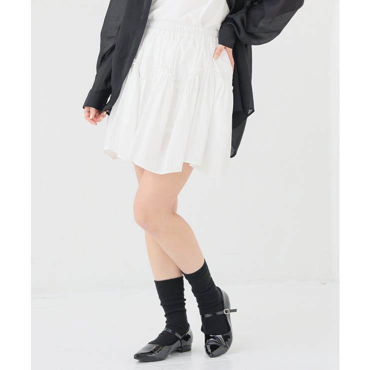 ホワイト | ボトムス スカート ミニスカート | Honeys