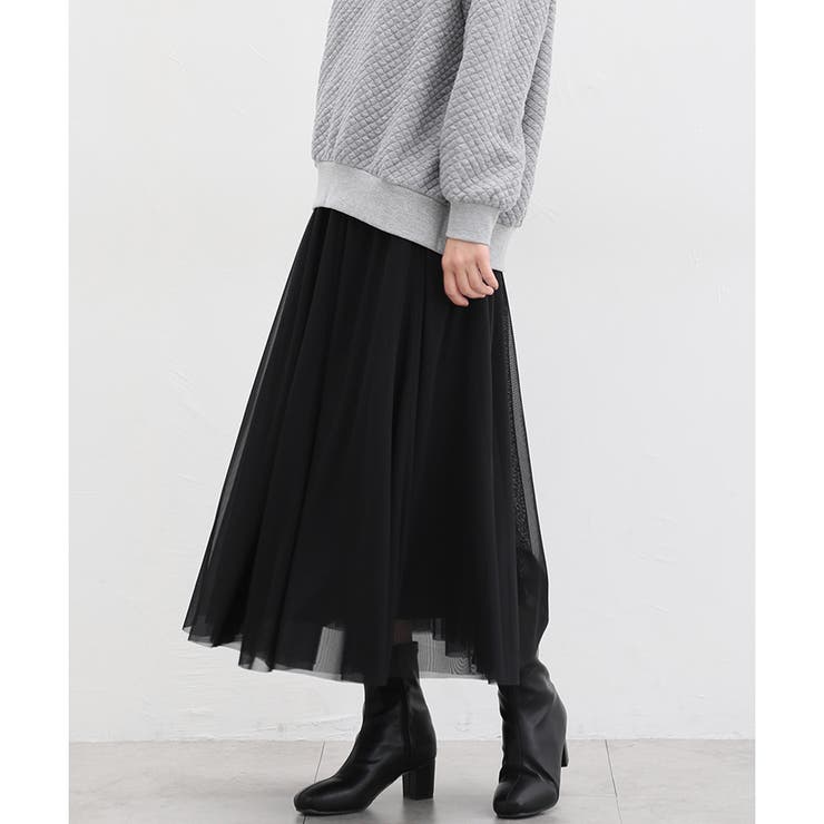 スカート ロングスカート チュール | Honeys | 詳細画像3 