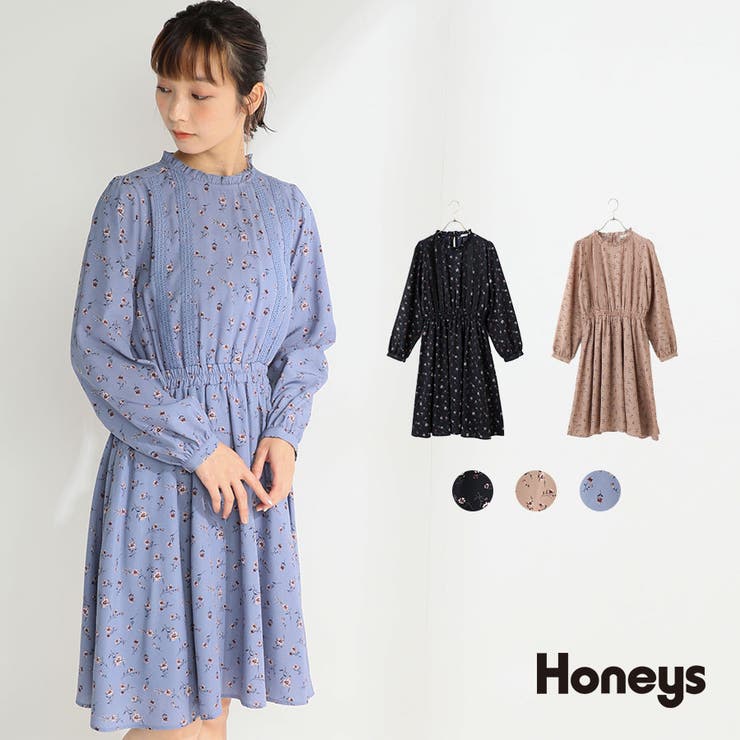 ハイネック ワンピース 長袖 品番 Hnsw Honeys ハニーズ のレディースファッション通販 Shoplist ショップリスト