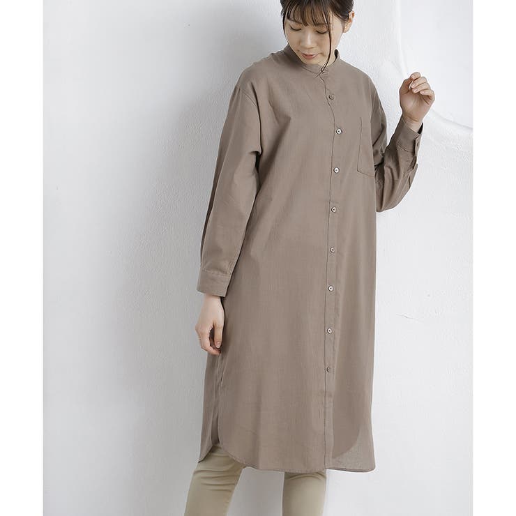 ワンピース シャツワンピ マオカラー 品番 Hnsw Honeys ハニーズ のレディースファッション通販 Shoplist ショップリスト