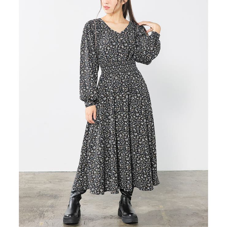 ワンピース 長袖 ロング丈 品番 Hnsw Honeys ハニーズ のレディースファッション通販 Shoplist ショップリスト