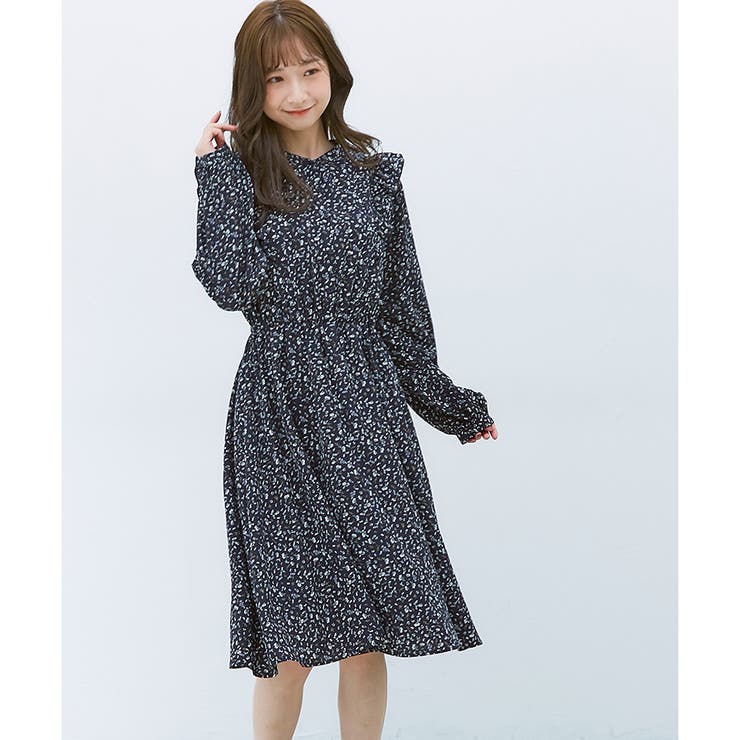 ワンピース 長袖 フリル | Honeys | 詳細画像7 