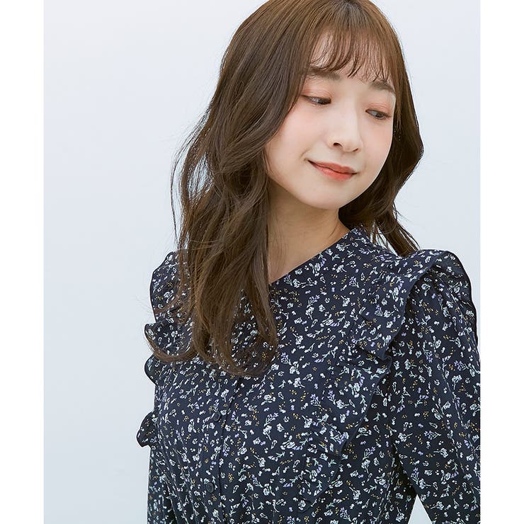 ワンピース 長袖 フリル | Honeys | 詳細画像8 