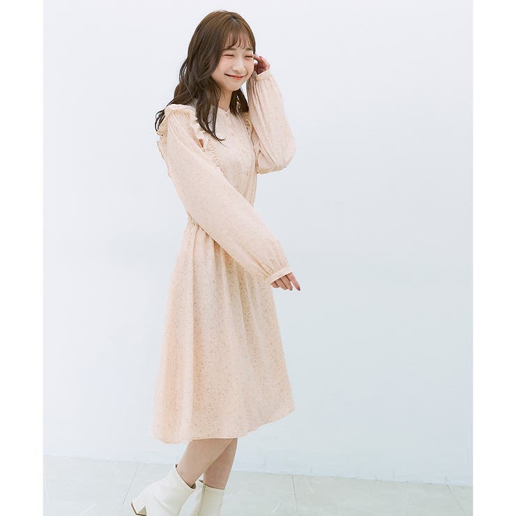 ワンピース 長袖 フリル | Honeys | 詳細画像11 