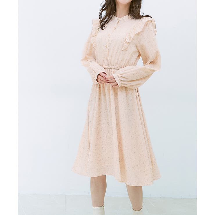 ワンピース 長袖 フリル | Honeys | 詳細画像12 