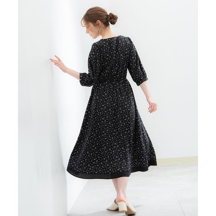 【ハニーズ】ワンピース 6分袖 ミモレ丈 | Honeys | 詳細画像6 