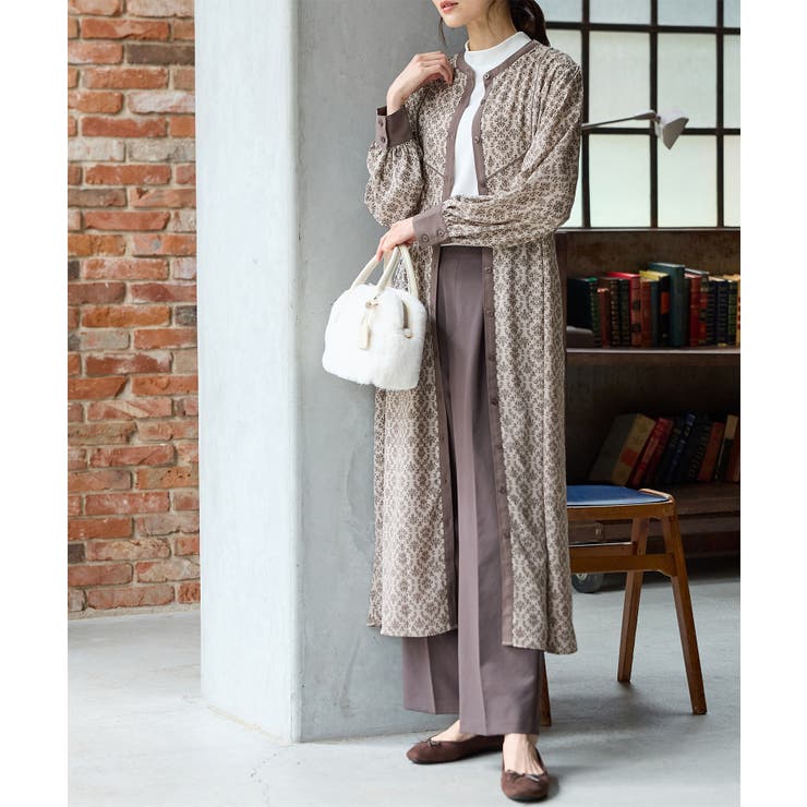 ワンピース 長袖 ロング丈 | Honeys | 詳細画像2 