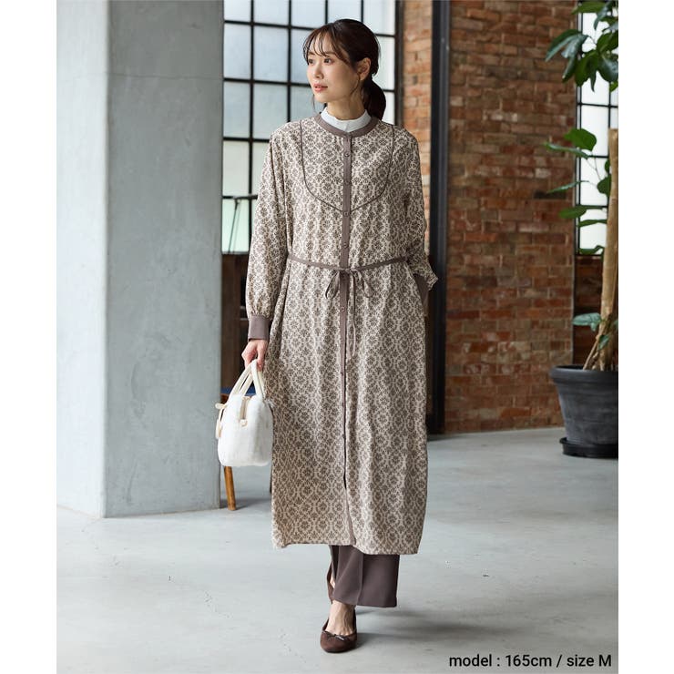 ワンピース 長袖 ロング丈 | Honeys | 詳細画像3 