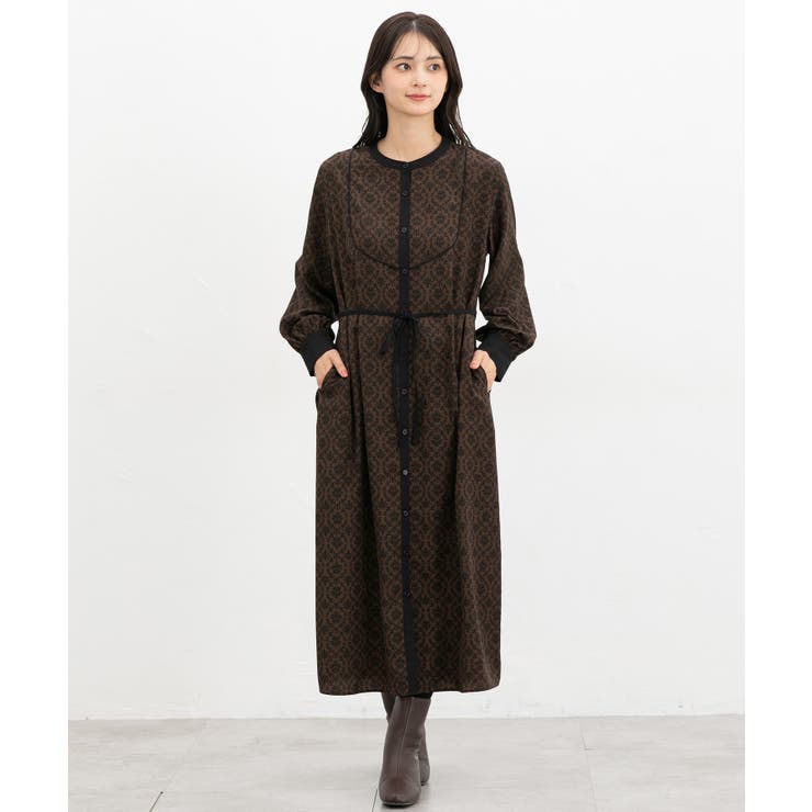 ワンピース 長袖 ロング丈 | Honeys | 詳細画像6 