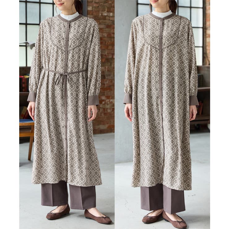 ワンピース 長袖 ロング丈 | Honeys | 詳細画像7 