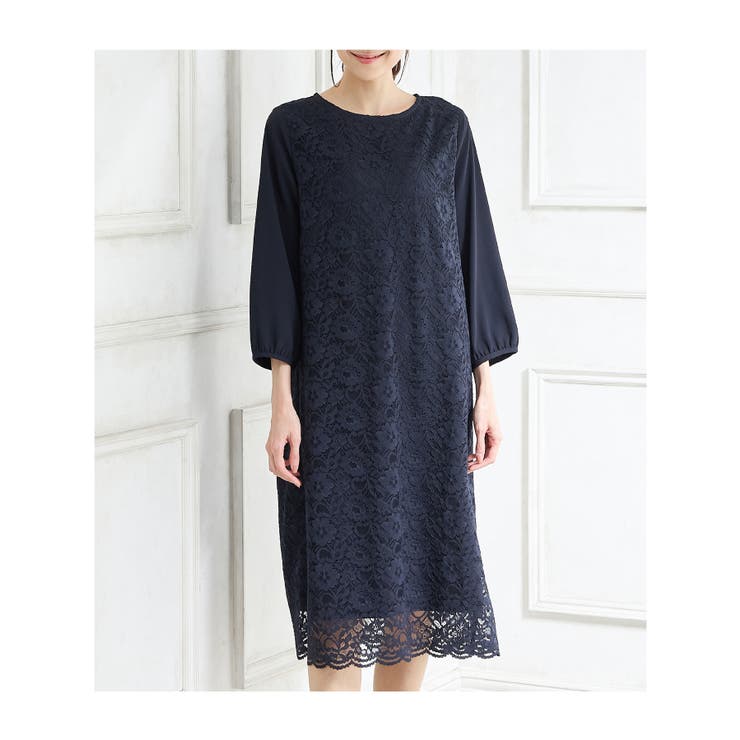 ワンピース ロング丈 大きいサイズ | Honeys | 詳細画像13 