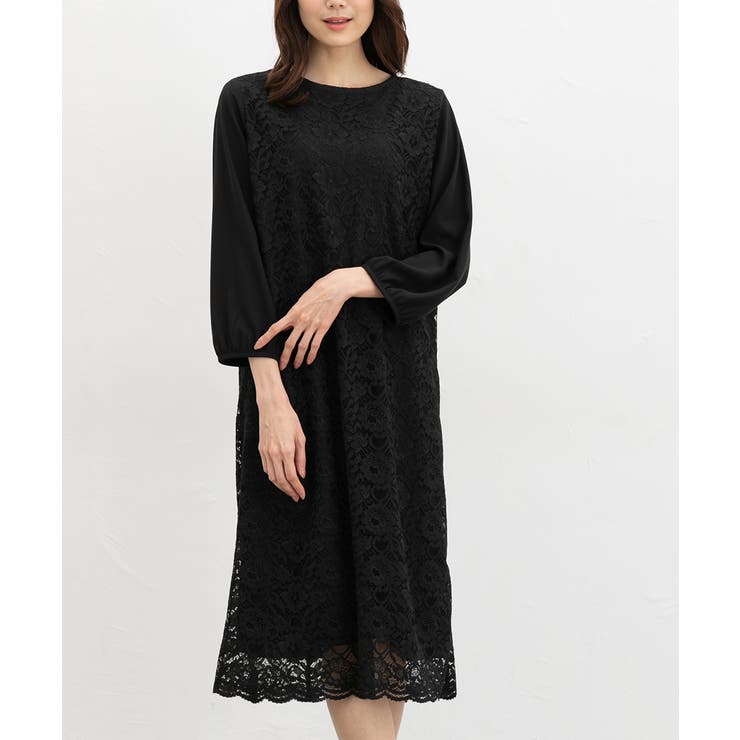 ブラック | ワンピース ロング丈 大きいサイズ | Honeys