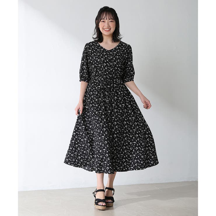 ワンピース 5分袖 花柄 品番 Hnsw Honeys ハニーズ のレディースファッション通販 Shoplist ショップリスト