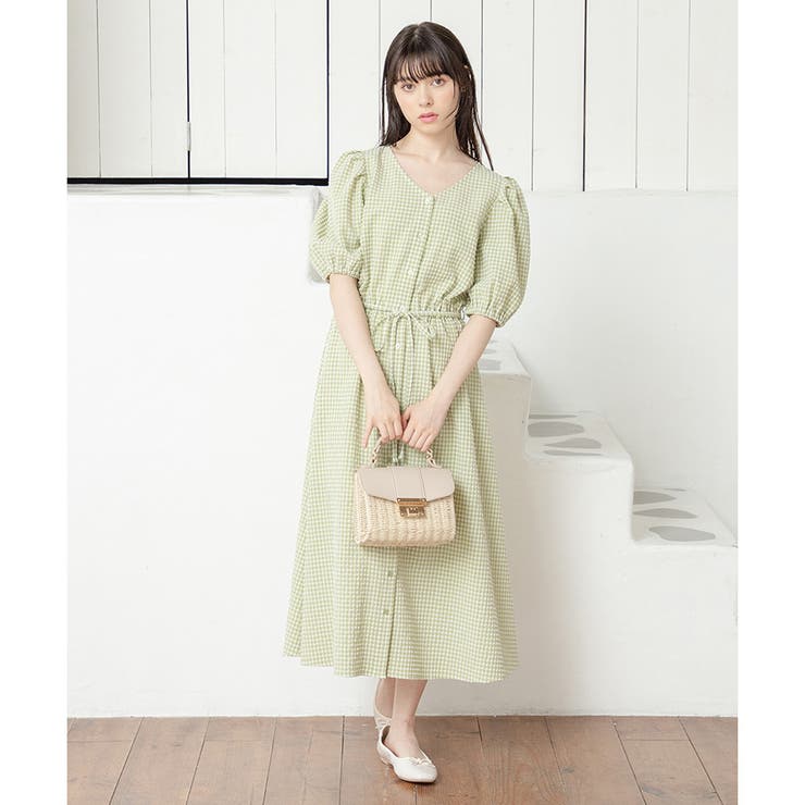 ワンピース ロング丈 5分袖[品番：HNSW0007212]｜Honeys（ハニーズ）のレディースファッション通販｜SHOPLIST（ショップリスト）