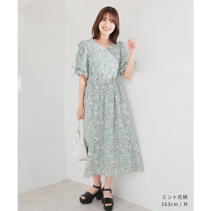 ワンピース 半袖 ロング丈 | Honeys | 詳細画像2 