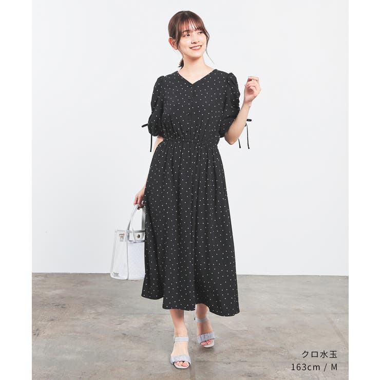 ワンピース 半袖 ロング丈 | Honeys | 詳細画像6 