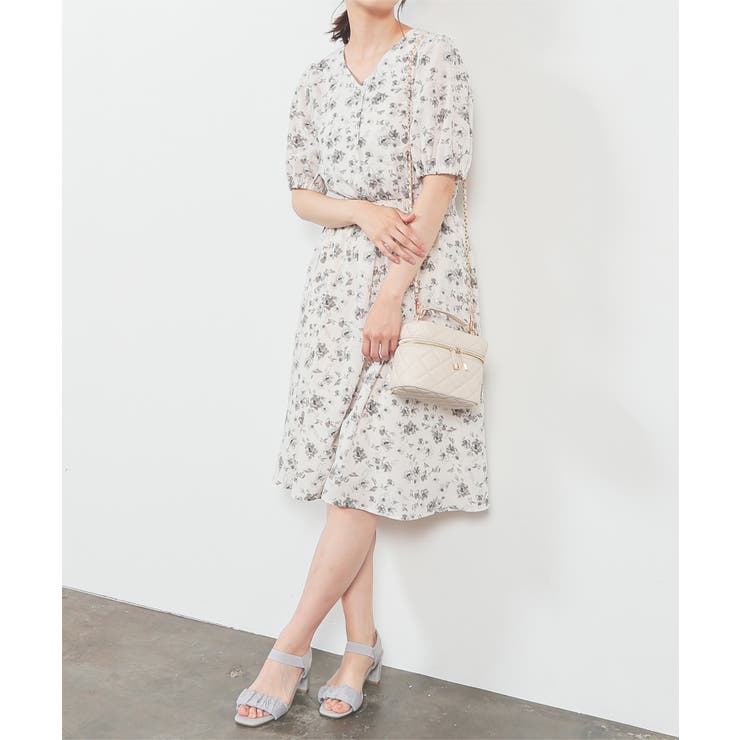 ワンピース 半袖 ひざ丈[品番：HNSW0011095]｜Honeys（ハニーズ）の