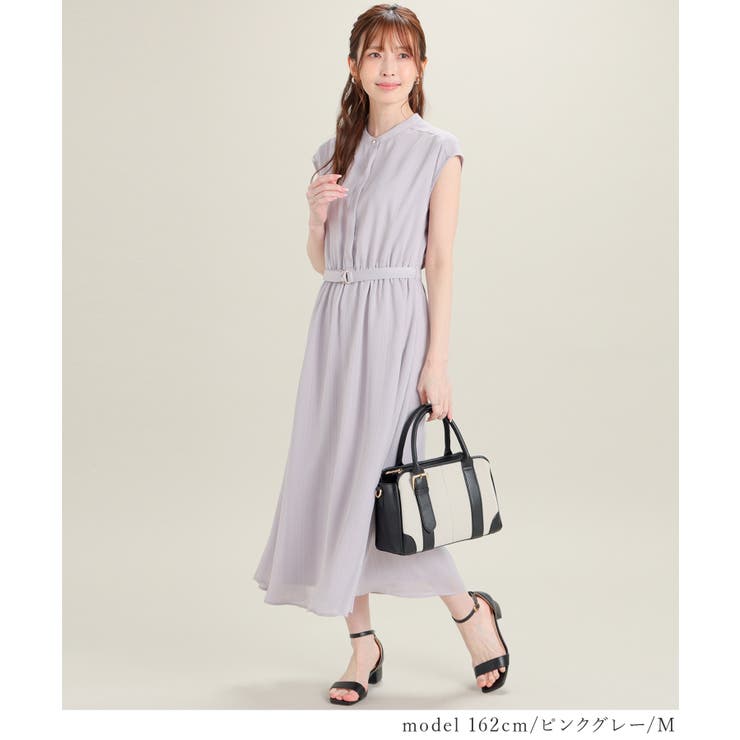 ワンピース ノースリーブ ロング丈 | Honeys | 詳細画像10 