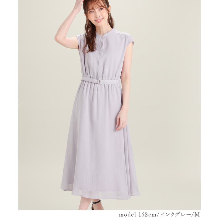 ワンピース ノースリーブ ロング丈 | Honeys | 詳細画像12 