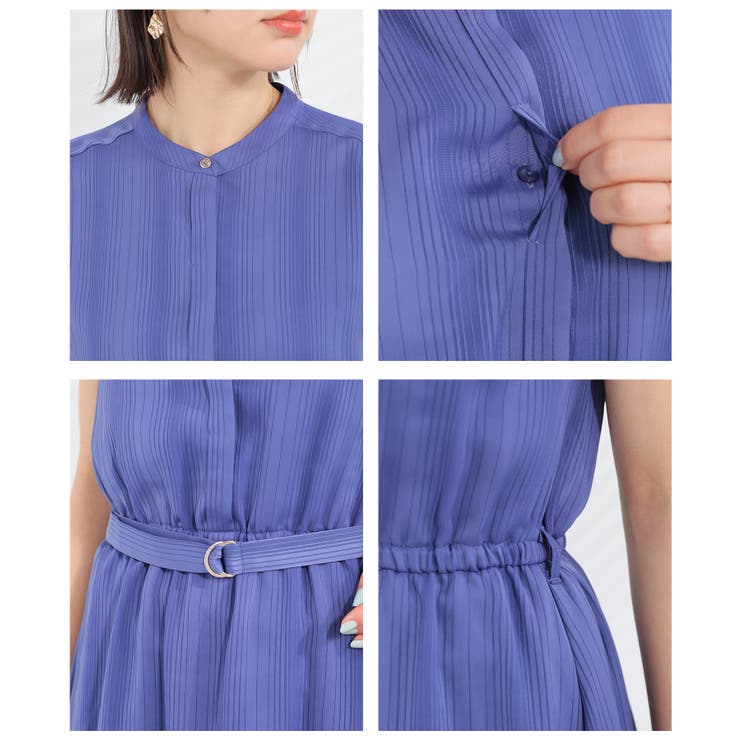 ワンピース ノースリーブ ロング丈 | Honeys | 詳細画像17 