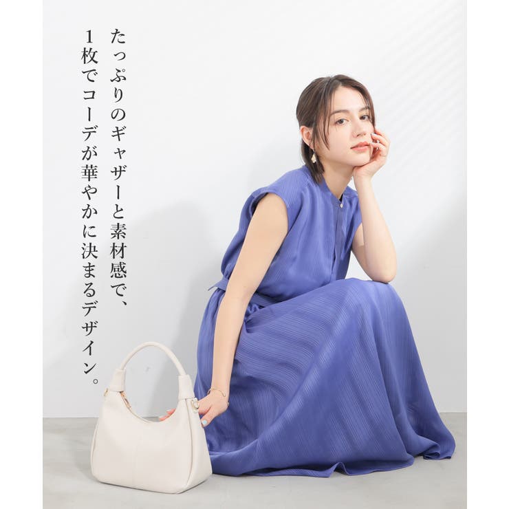 ワンピース ノースリーブ ロング丈 | Honeys | 詳細画像2 