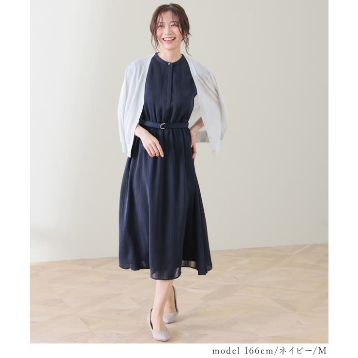 ワンピース ノースリーブ ロング丈 | Honeys | 詳細画像3 