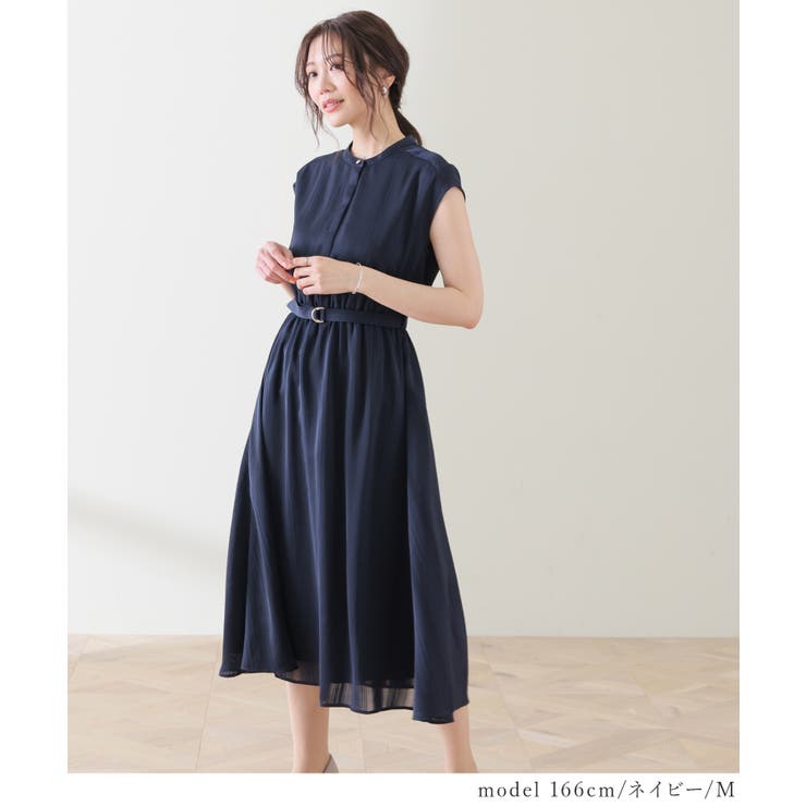 ワンピース ノースリーブ ロング丈 | Honeys | 詳細画像5 