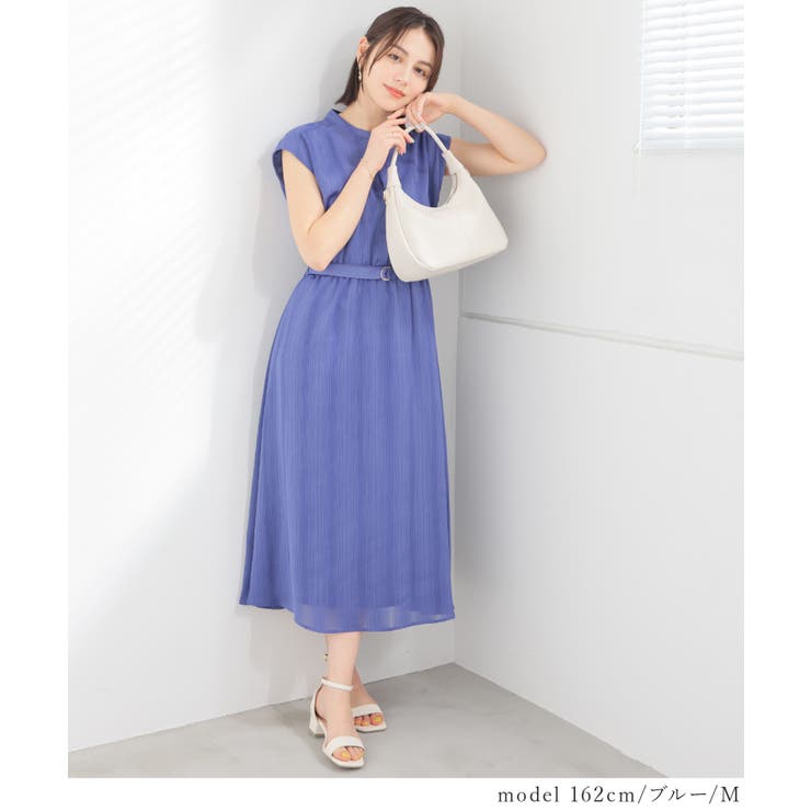 ワンピース ノースリーブ ロング丈 | Honeys | 詳細画像6 