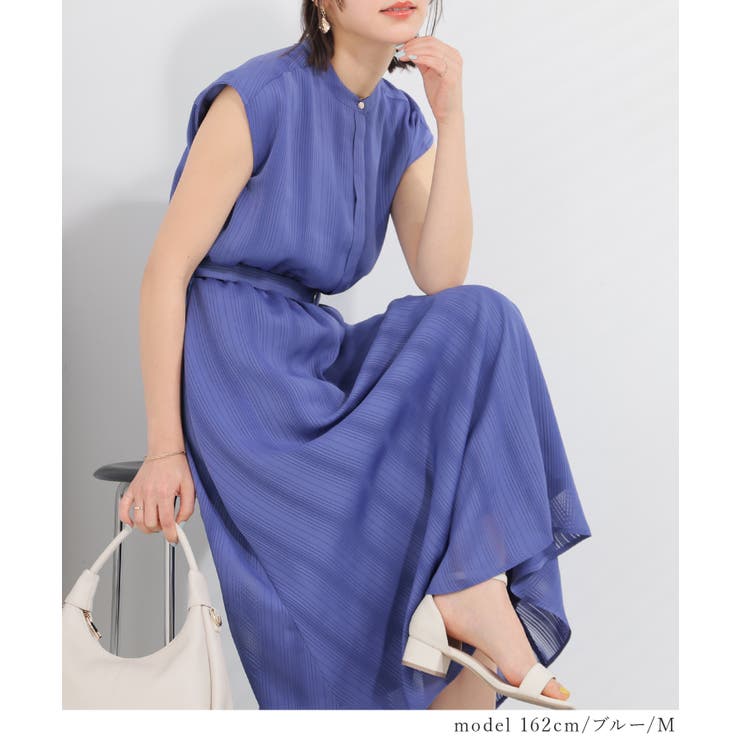 ワンピース ノースリーブ ロング丈 | Honeys | 詳細画像8 