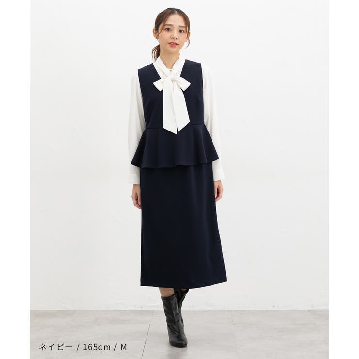 ワンピース ジャンスカ ノースリーブ | Honeys | 詳細画像10 