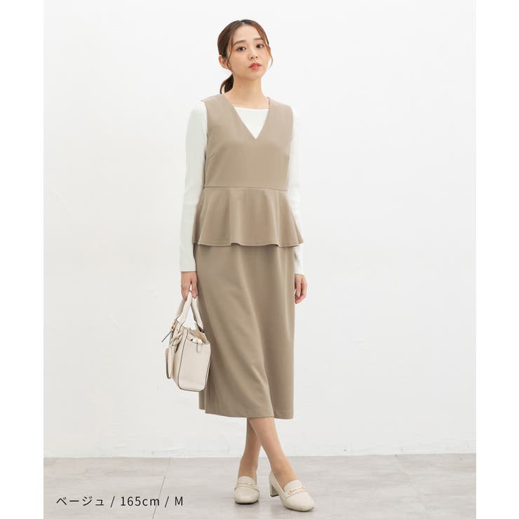 ワンピース ジャンスカ ノースリーブ | Honeys | 詳細画像3 