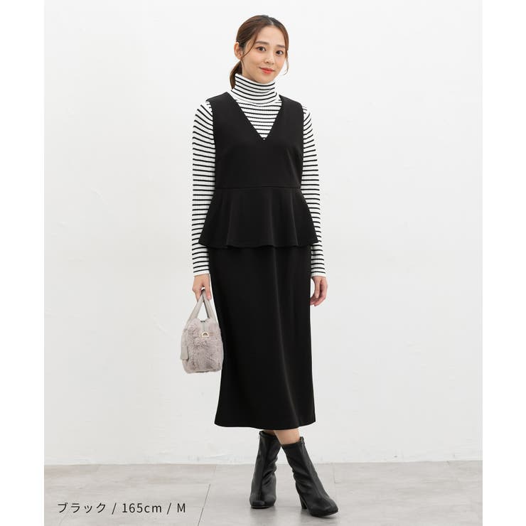 ワンピース ジャンスカ ノースリーブ | Honeys | 詳細画像7 