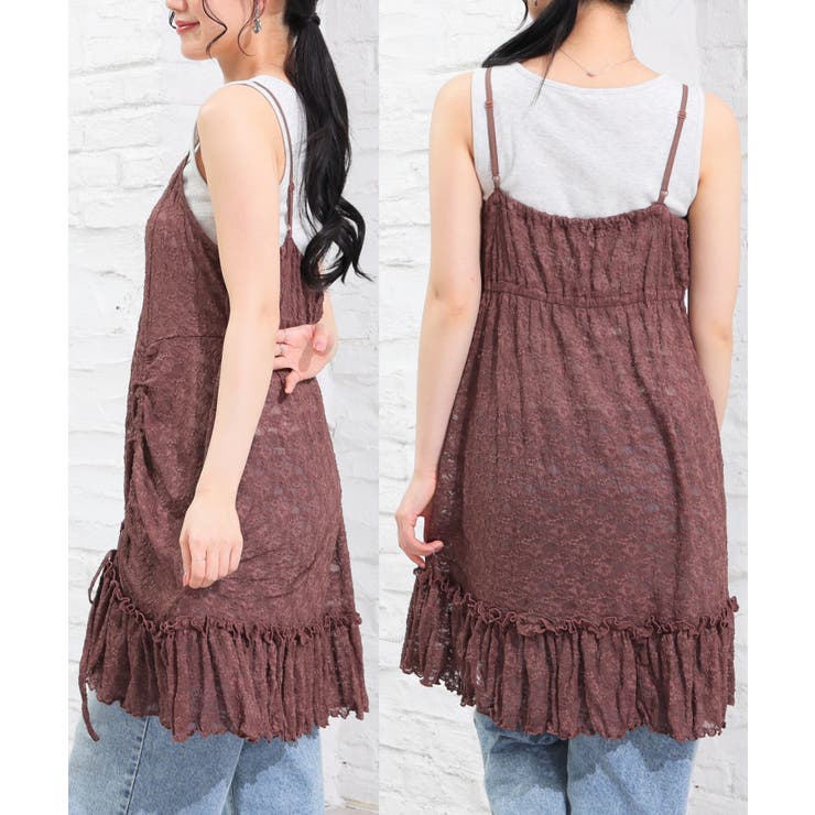 ワンピース キャミワンピース ノースリーブ | Honeys | 詳細画像12 