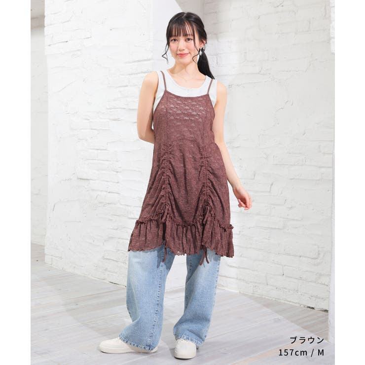 ワンピース キャミワンピース ノースリーブ | Honeys | 詳細画像9 