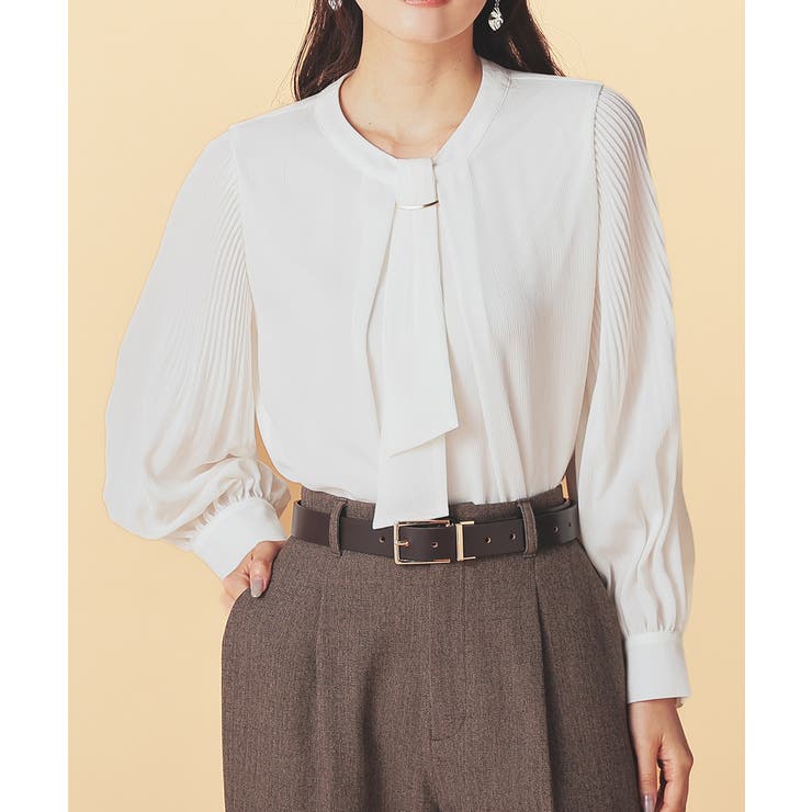 アイボリー | トップス ブラウス 長袖 | Honeys