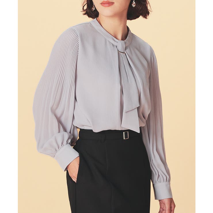 グレージュ | トップス ブラウス 長袖 | Honeys