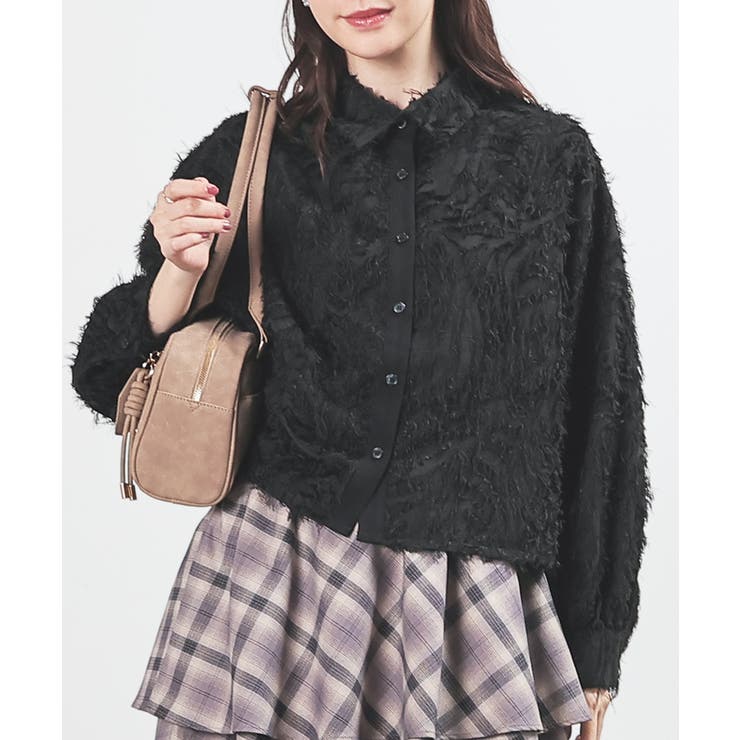 ブラック | トップス シャツ ブラウス | Honeys