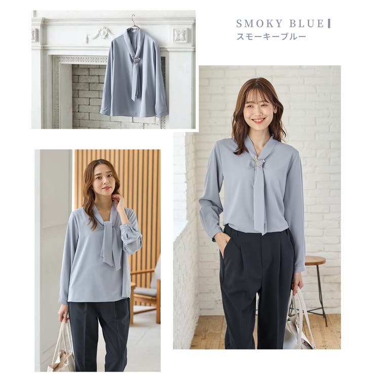 【WEB限定】トップス ブラウス 長袖 | Honeys | 詳細画像13 