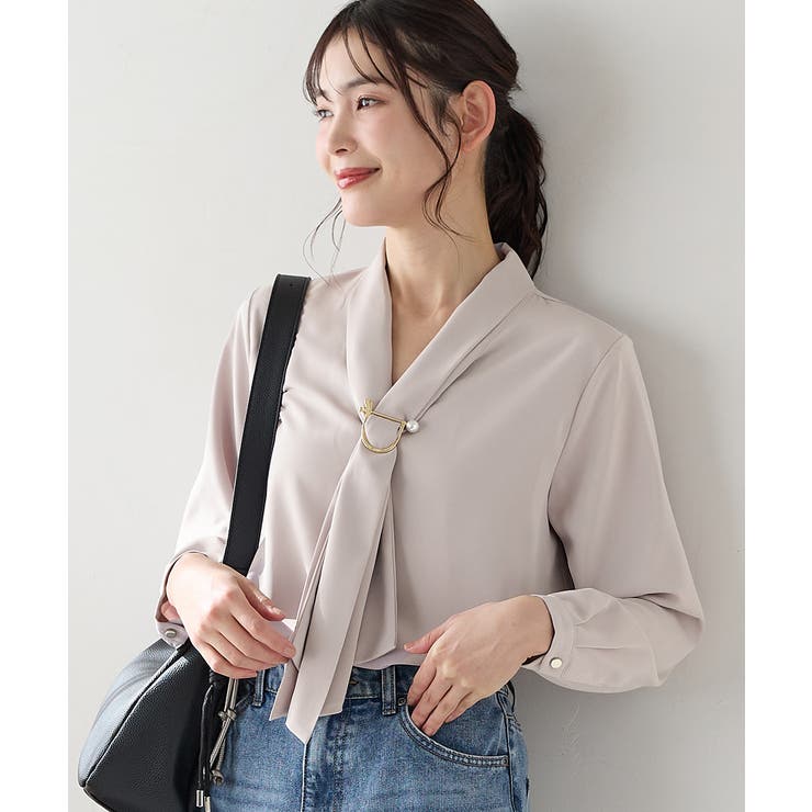グレージュ | 【WEB限定】トップス ブラウス 長袖 | Honeys