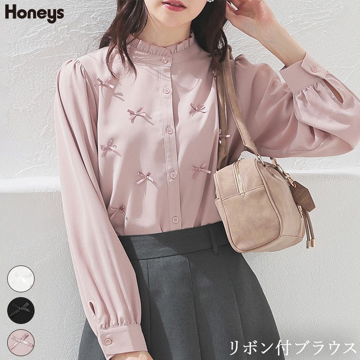 トップス ブラウス 長袖 | Honeys | 詳細画像1 