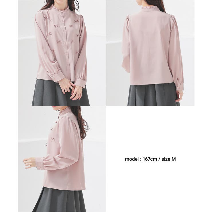 トップス ブラウス 長袖 | Honeys | 詳細画像10 