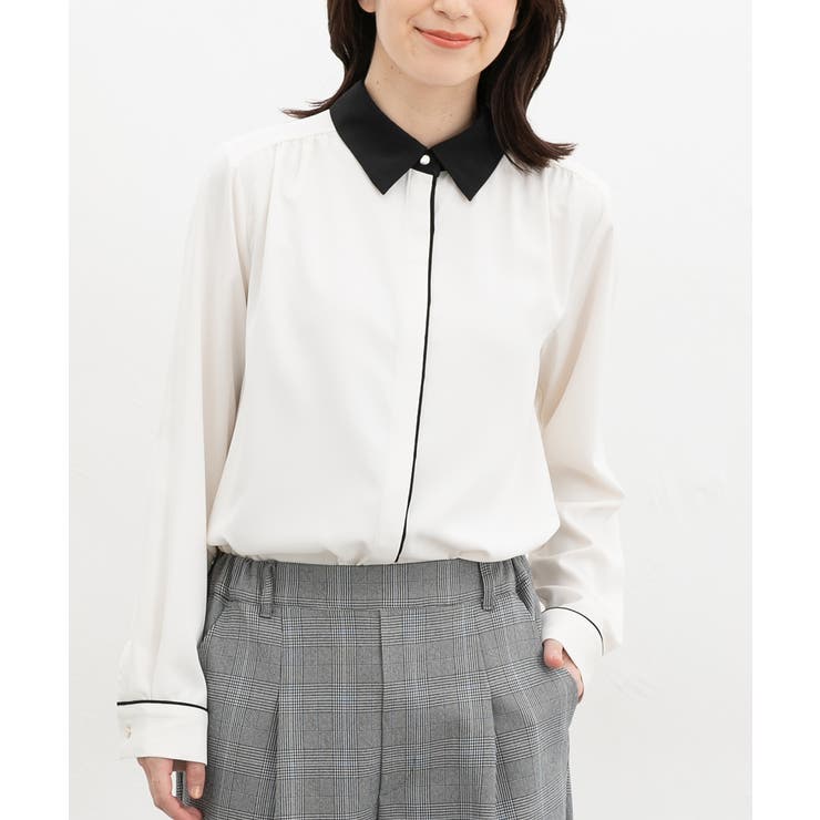 アイボリー | トップス ブラウス 長袖 | Honeys