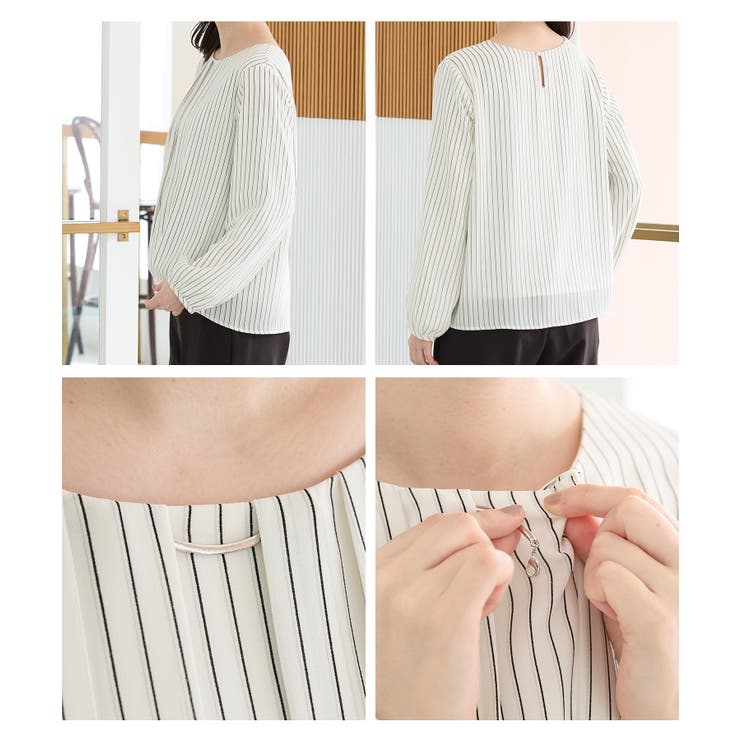 トップス ブラウス 長袖 | Honeys | 詳細画像16 