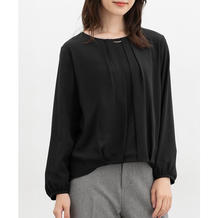 ブラック | トップス ブラウス 長袖 | Honeys