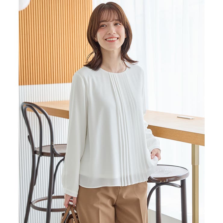 アイボリー | トップス ブラウス 長袖 | Honeys