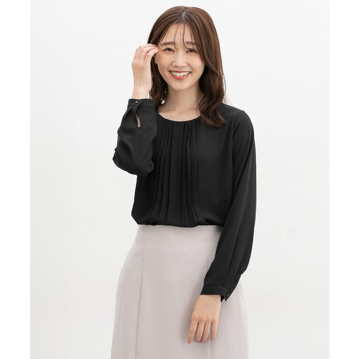 ブラック | トップス ブラウス 長袖 | Honeys