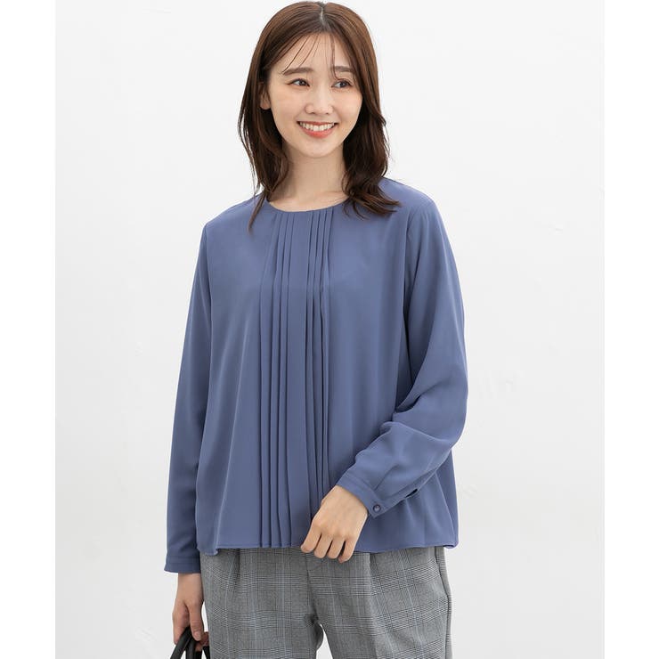 ブルー | トップス ブラウス 長袖 | Honeys